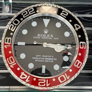 GMT master 2 Coke Coca Cola Wall Clock red black bezel insert and black dial